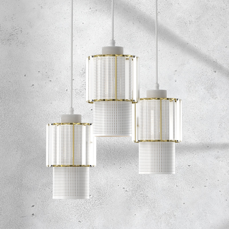 Blanco 3 - Light White Cylinder Pendant