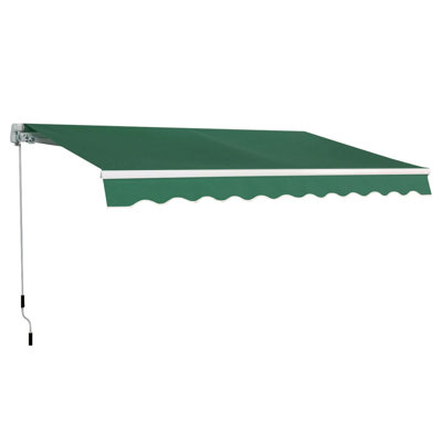 Symple Stuff 3cm W x 2.5cm D Green Cover Retractable Door / Window Awning