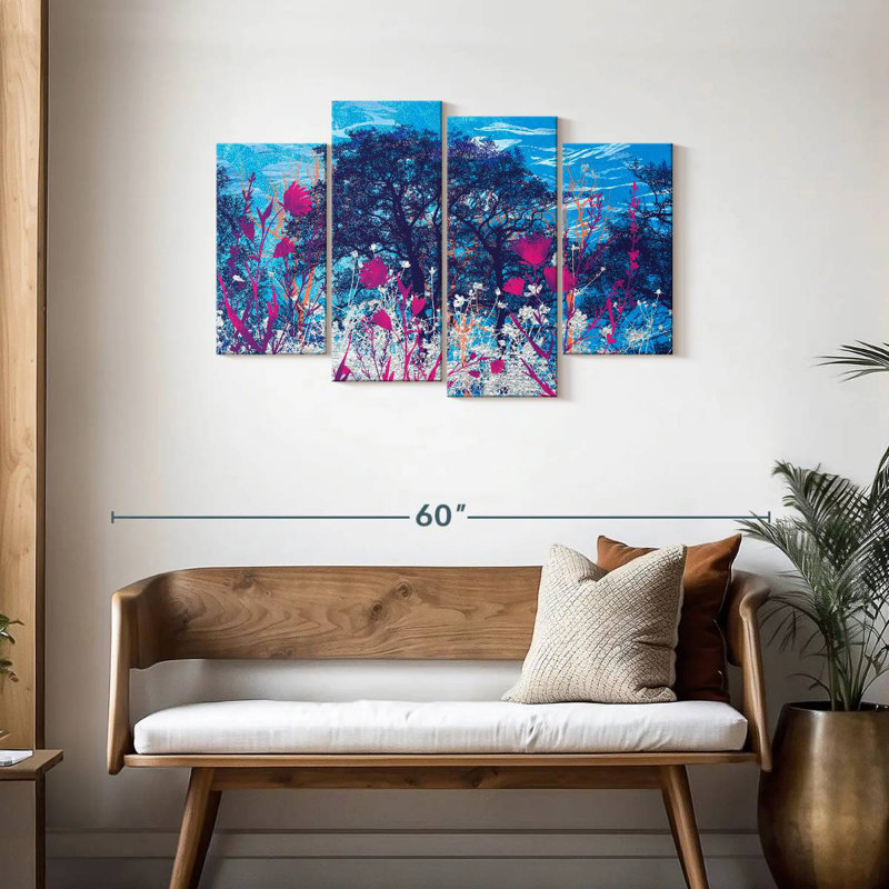 Alvord Blue Sky Meadow Foliage, 27" H x 43" W