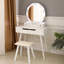 Ensemble coiffeuse avec tabouret et miroir Sikeston-2007122212
