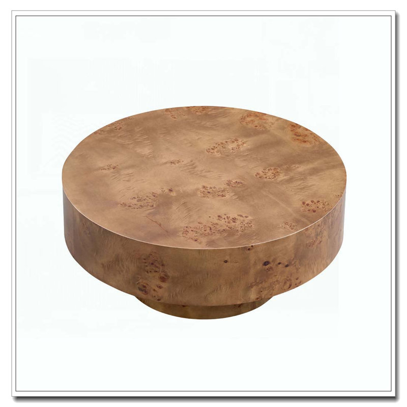 Table basse ronde 31,49 po, Noyer