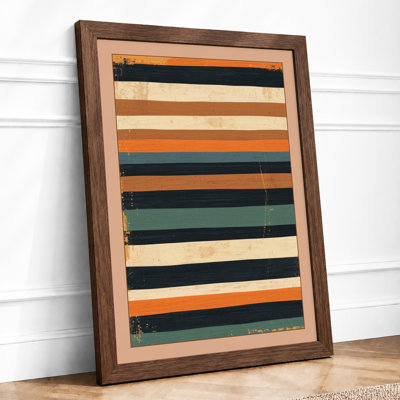 Layered Earth Tones Abstract - Print