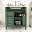 Meuble-lavabo simple autoportant en bois moderne avec rangement spacieux et lavabo en céramique-1883941687