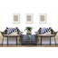 Housse et insert de coussin rectangulaire intérieur / extérieur en mélange de polyester / polyester Ikom-83783706