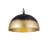 Beabrun 1 - Light Black/Gold Dome Pendant