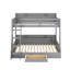 Twin Over Full Bunk Bed With Charging Station And A Drawer-1295758608