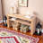 Solid Wood Console Table With Storage Shelf For Entryway Living Room