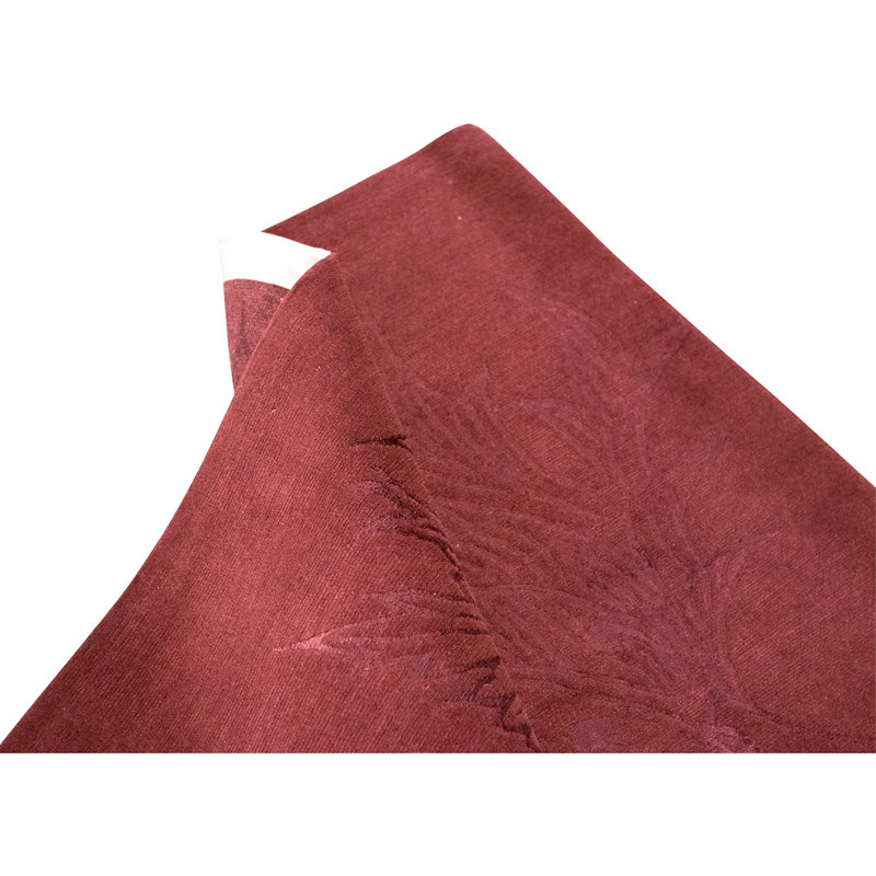 Hand Knotted Wool Area Rug in Red