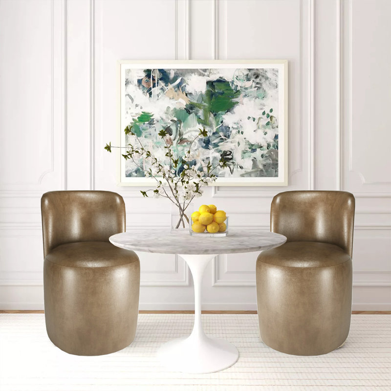 Barrel Upholstery Dining Chair, Brown