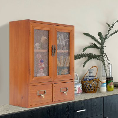 Wooden Desk Storage Drawer Box