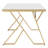 Sherry Glass Top Metal Base Dining Table-1185504256