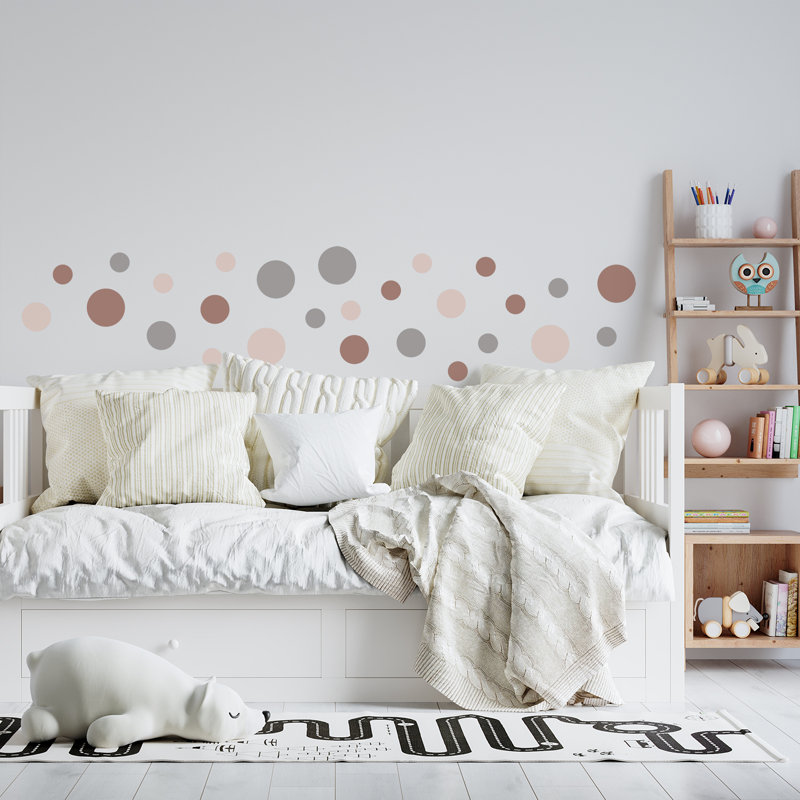 Abstract Non-Wall Damaging Wall Decal, Brown/Grey