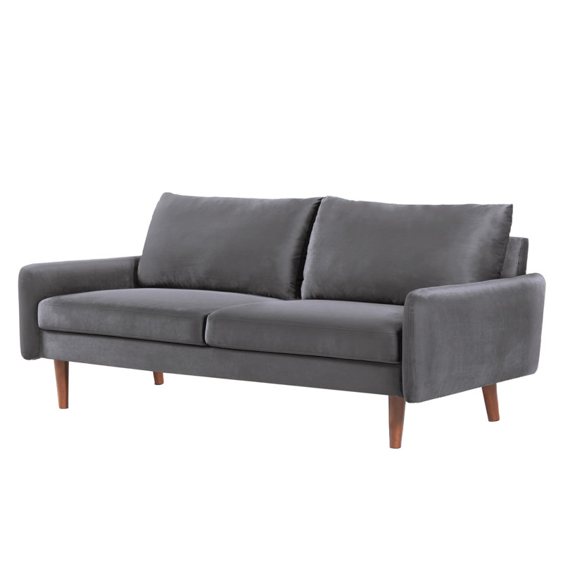 Velours Teniqua, H 33 po x l 58 po x P 32,2 po, Gris