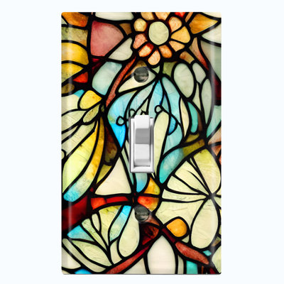 Plaque murale standard en verre jaune