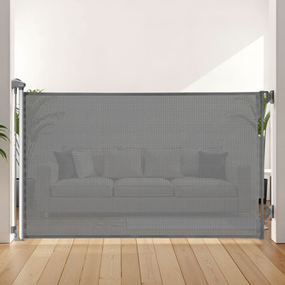 Barrière pour chien rétractable