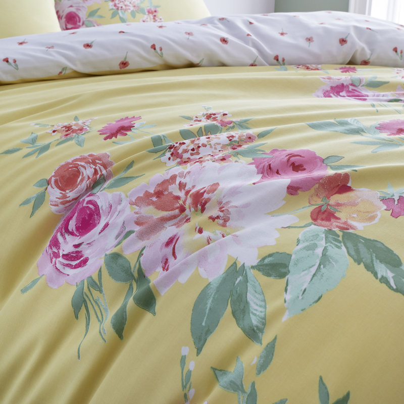 Floral Duvet Cover Set, 230 x 220cm Duvet Cover + 2 Pillowcases