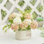 Artificial Hydrangea Flower in Ceramic Planter for Desktop Decoration-173461928