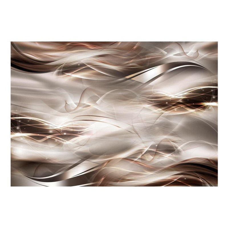 Murale Peel & Stick Glam - vagues d'ombre, L 55 po x l 77 po