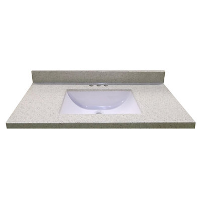 Plateau de meuble-lavabo simple 37 po