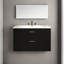 Meuble-lavabo mural 30 po avec lavabo en résine et 2 tiroirs-107167215