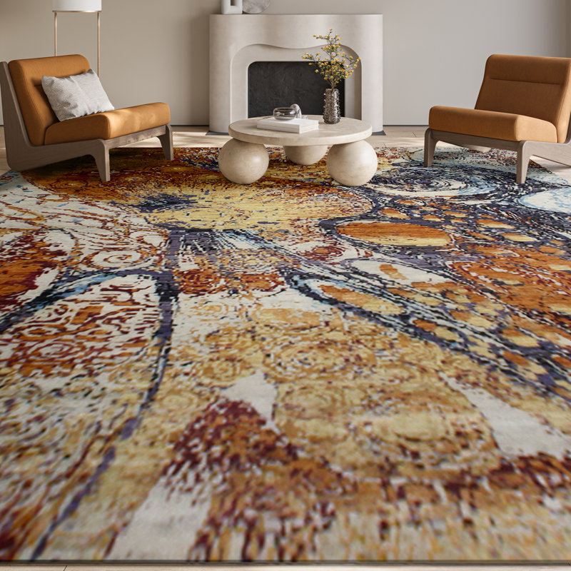 Abstract Area Rug, Rectangle 8' x 10'