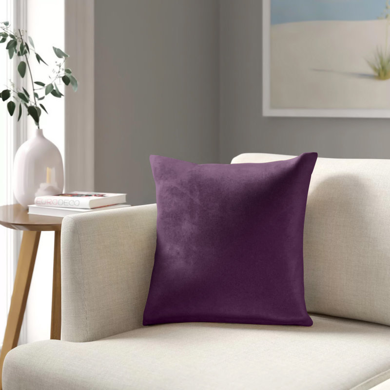 Haitley Throw Pillow Cover, Purple
