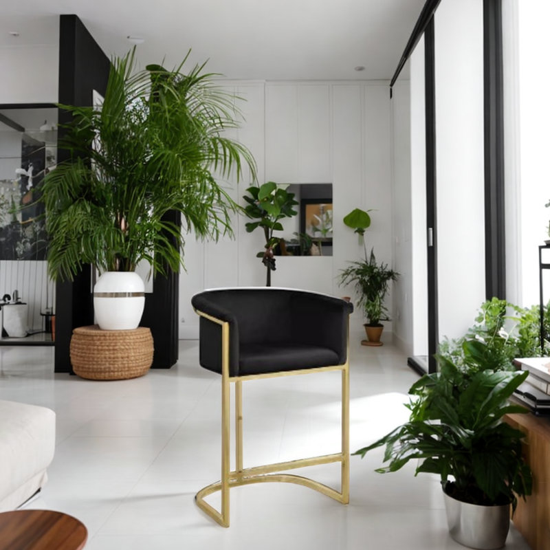 Tabouret de 27 po Szeto, Noir