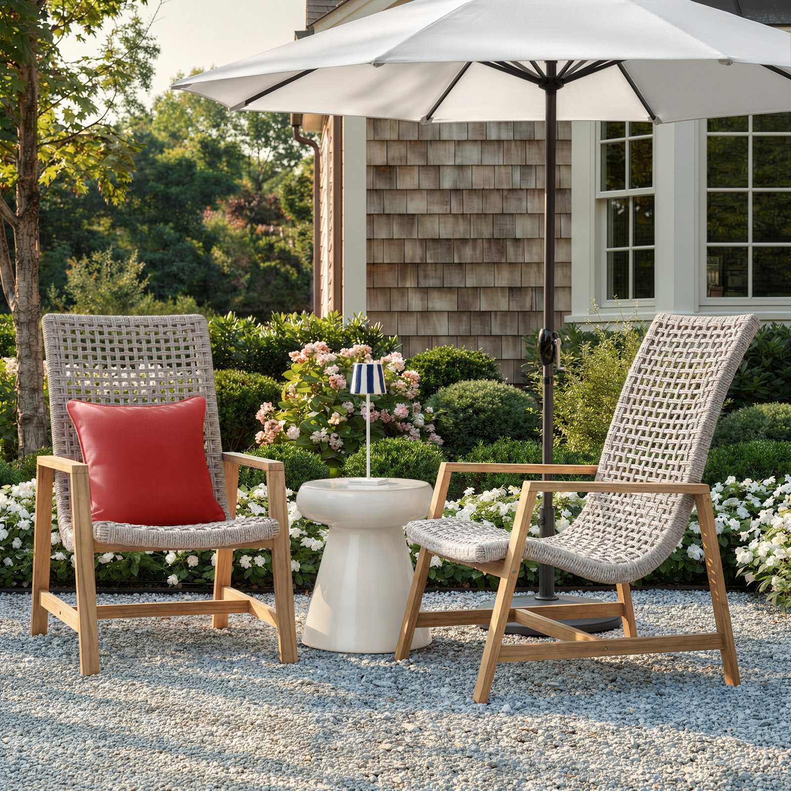 Demetri Teak Outdoor Lounge Chair