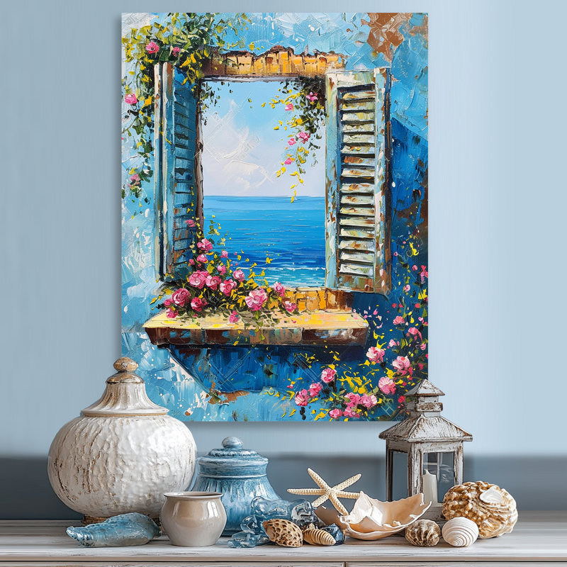 Fleur rose, fenêtre rustique, impression d'art mural fenêtre, Métal métal, H 20 po x l 12 po x P 1 po