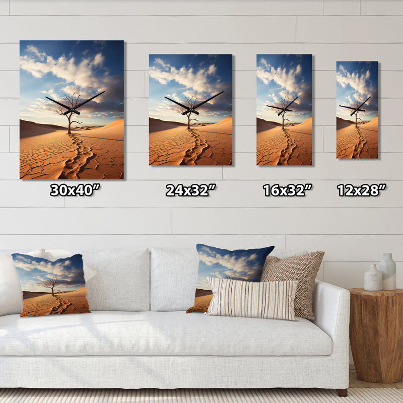 Lamon - Landscape & Nature Wall Clock Oversized, Large