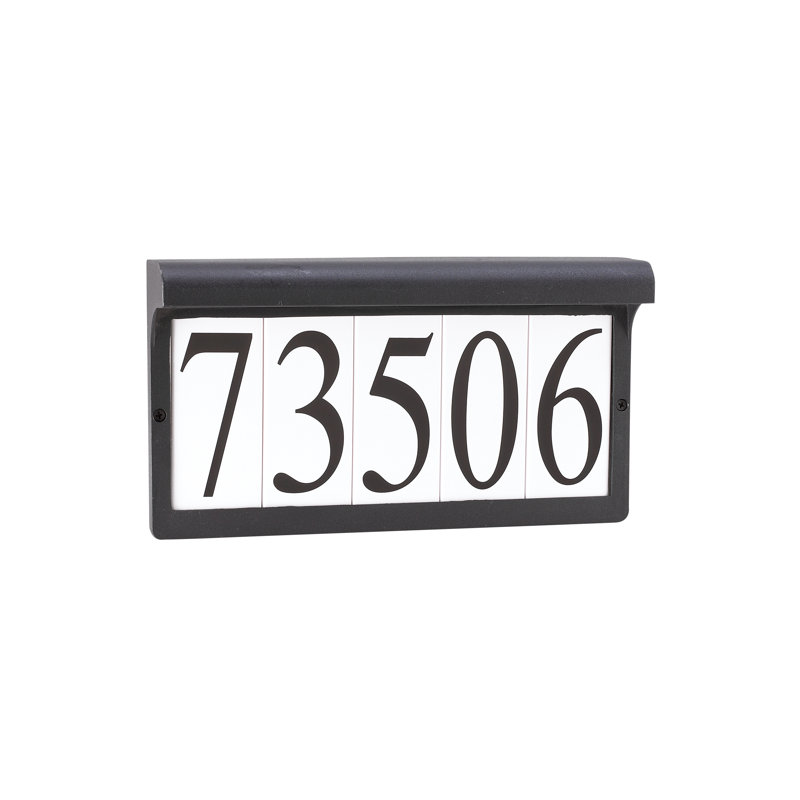 Cadre de plaque d'adresse Brookwood, Noir
