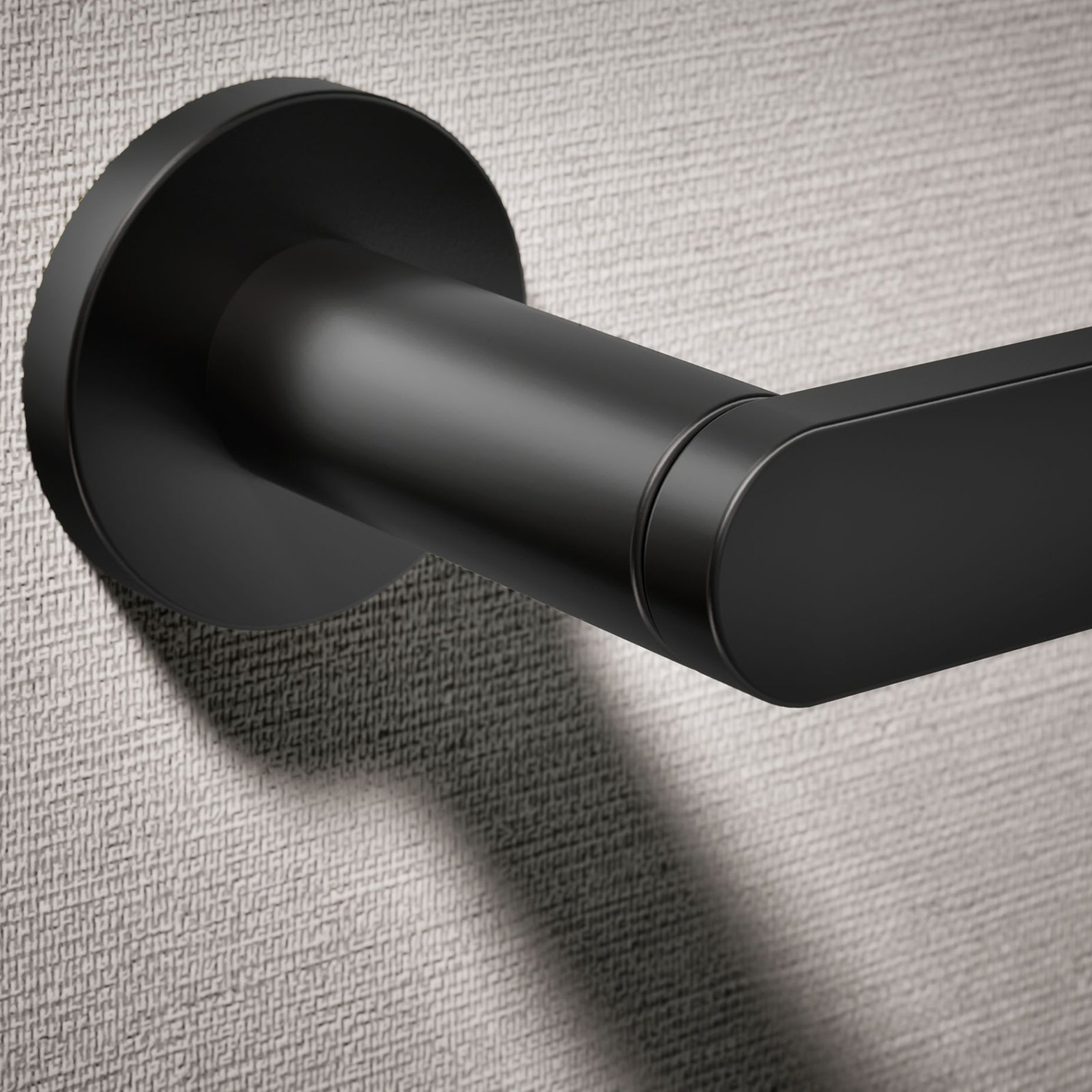 Wall Mount Toilet Paper Holder, Matte Black