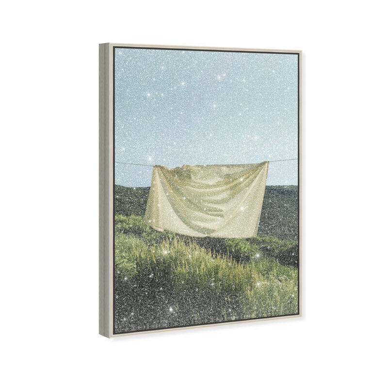 Floating Cotton I Print by Oliver Gal, 16"H x 11"W, Silver Floater Frame