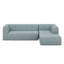 Canapé modulaire en L 112,2 * 74 po, ensemble de salon tapissier en chenille minimaliste moderne, 2 pièces sans ordinateur-1238737220