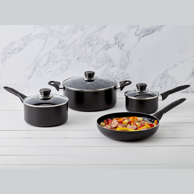 Basic Essentials 7PC Non-Stick Aluminum Cookware Set