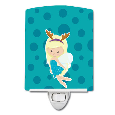 Haired Christmas Fairy Ceramic Night Light