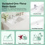 Ensemble de meuble-lavabo double 72 avec plateau Zenovie-425534672