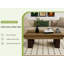 Table basse rectangulaire en bois 42 pouces