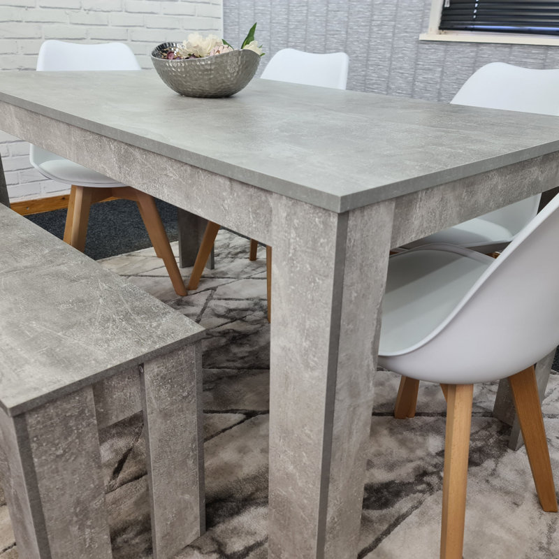 Oneridge 6 - Person Dining Set, 75cm H x 140cm W x 80cm D, White