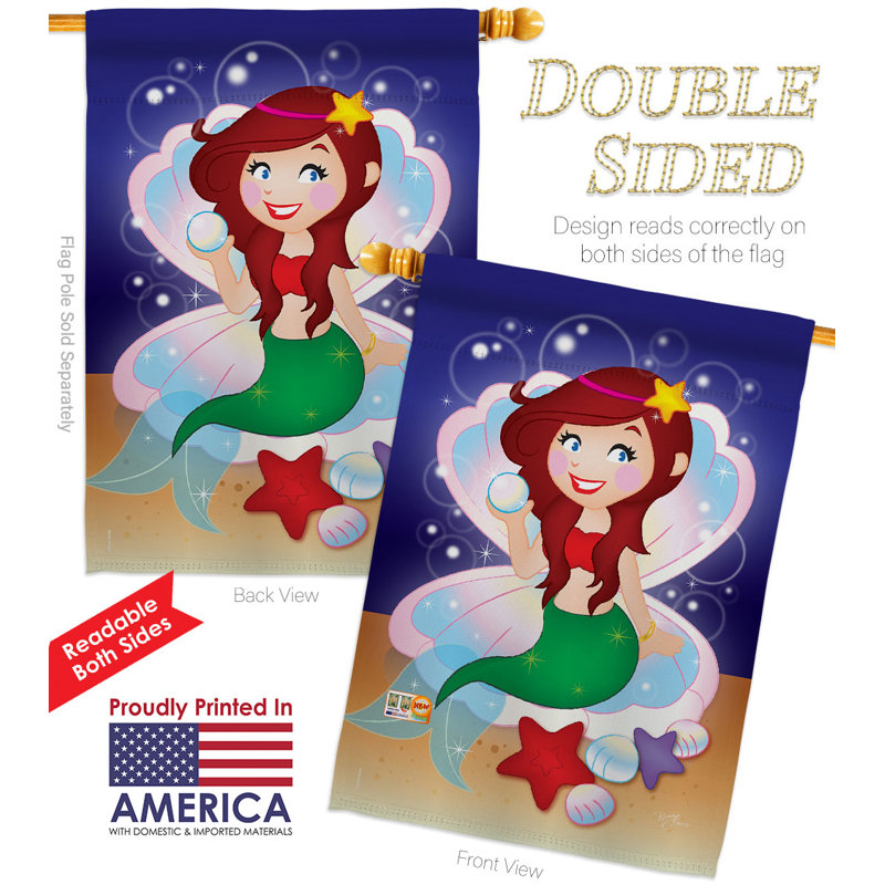 Double Sided 40'' H x 28'' W Polyester House Flag