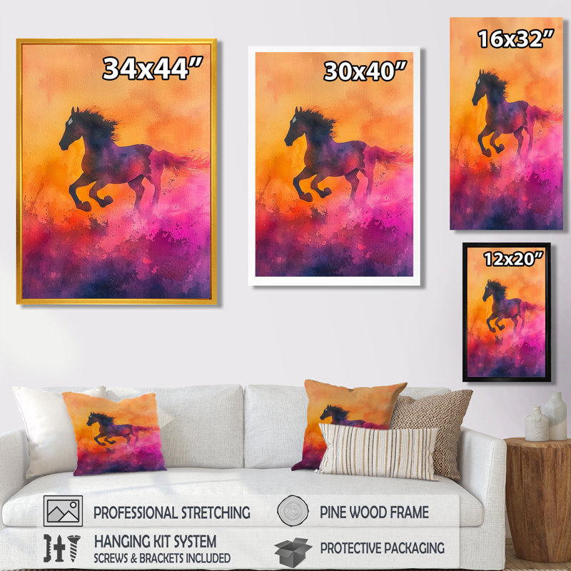 Margurete - Animaux, art mural, salon, H 20 po x l 12 po, Toile tendue, Ne s’applique pas