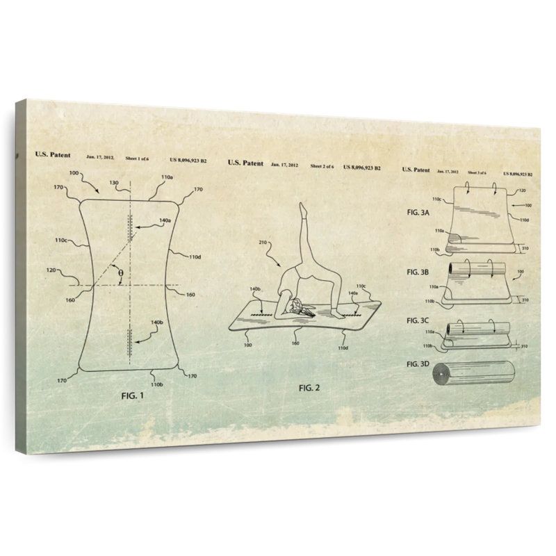 Exercise Mat Laelle, 8" H x 12" W