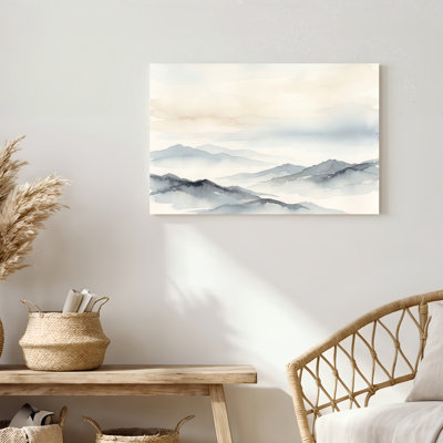 Gallery Wrap，Canvas Wall Art for Living Room, Bedroom, Office or Entryway – Decorative Wall Decor with Mountain Mist