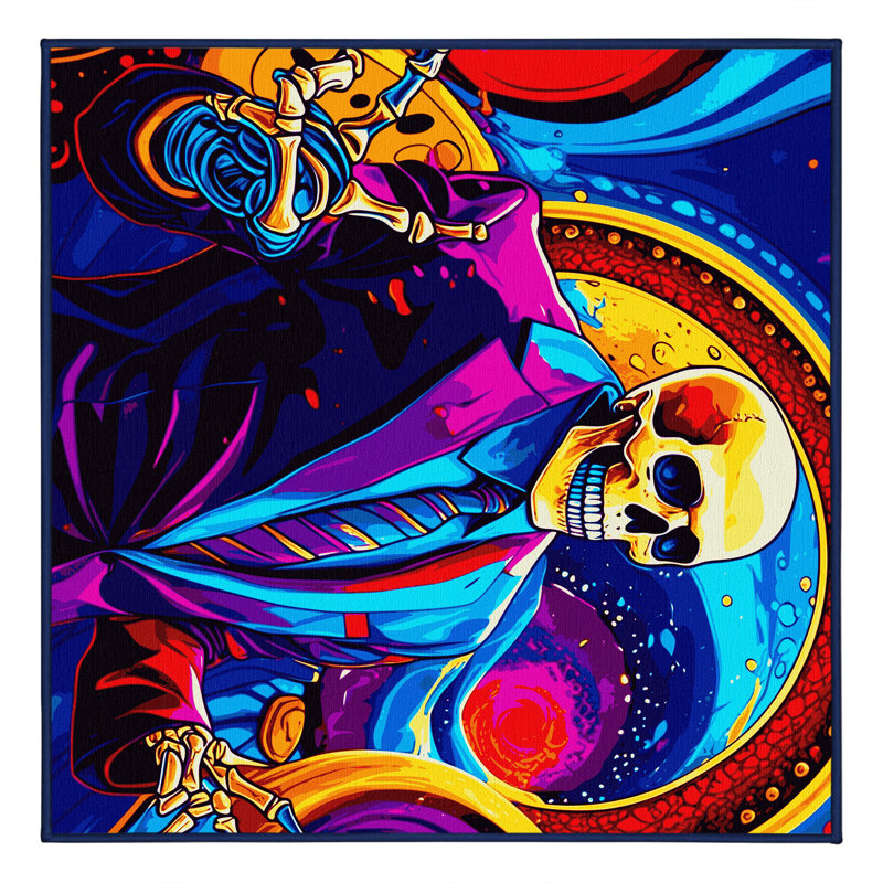 Cosmic Resonance Rug, Square 7'