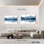 Aquarelle Avery, paysage bleu marine II-107934865
