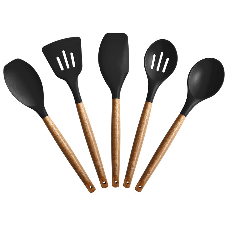 Core - Core, Kitchen Silicone + Bamboo Collection - Utensil Set