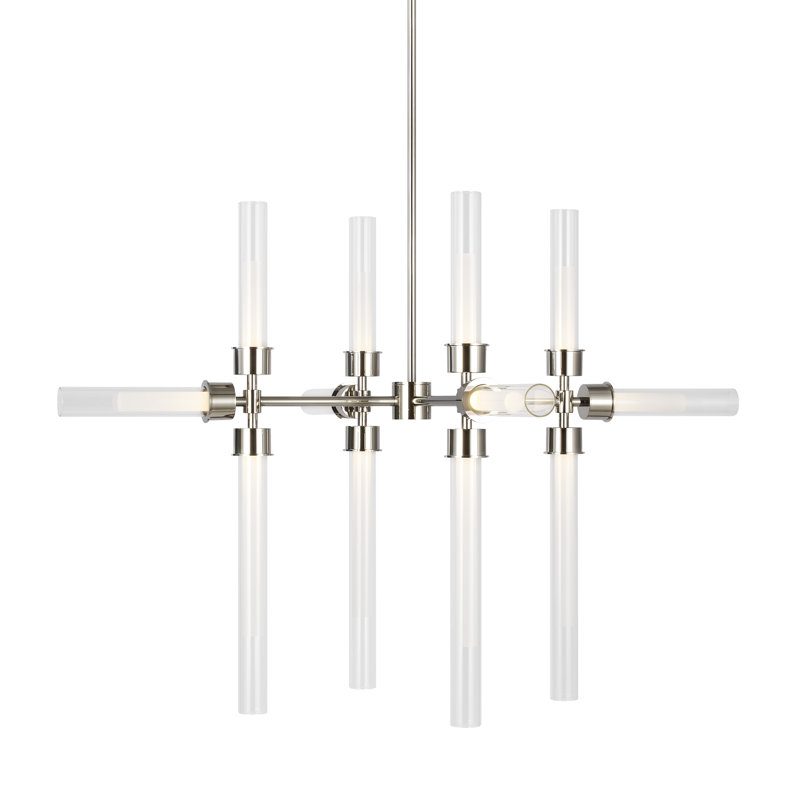 Linger 12 - Light LED Chandelier, Nickel