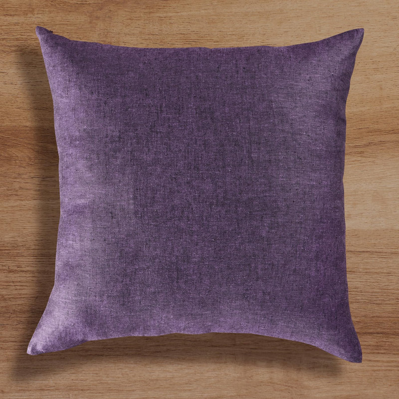 Montauk - 100% Pure Linen Pillow Cover, Grape