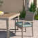 Ehrenfried Powder Coated Aluminum Outdoor Stacking Dining Armchair with Cushion