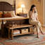 Solid Wood Storage Bench